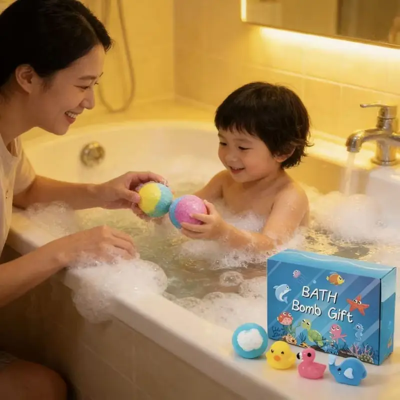 🎁🎉 Kids’ Surprise Bath Bombs – 12-Pack Gift Set with Hidden Toys! - Image 3