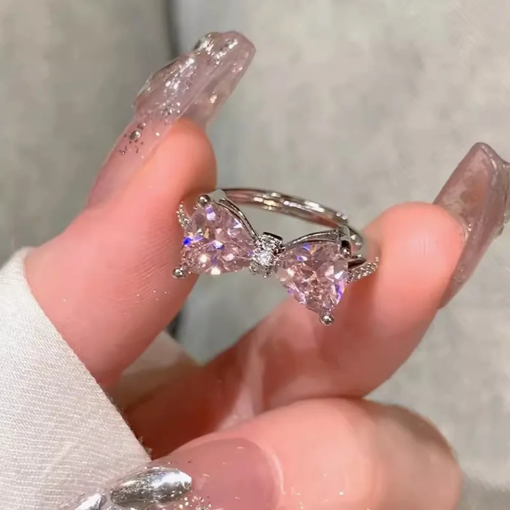 Fashion Adjustable Bow Ring Jewelry - Image 3