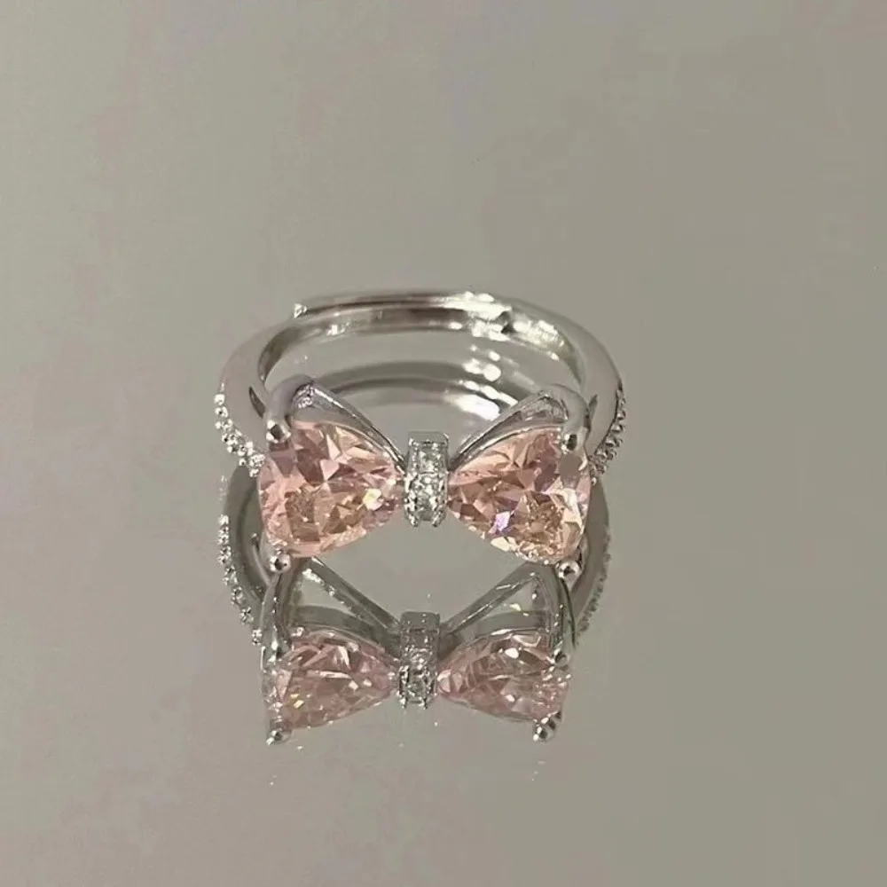 Fashion Adjustable Bow Ring Jewelry - Image 5